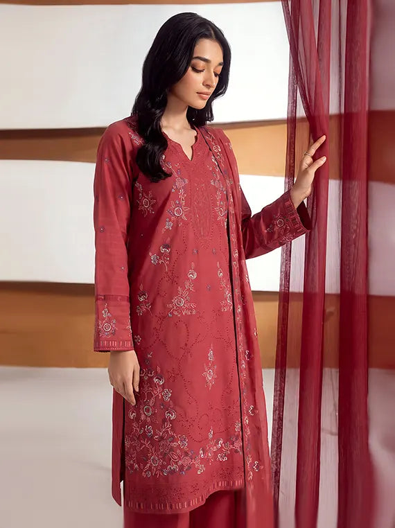 NUREH by Fantak Dhanak Self Slub Unstitch Collection 26' Vol-573 (D-01)