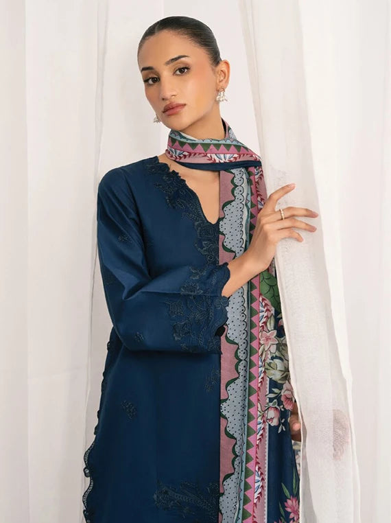 NYSA by Seran Cambric Embroidered Unstitched Collection 2026 (NERELLE D-09)