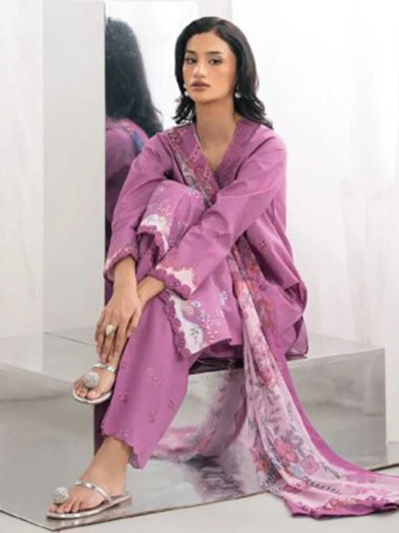 NYSA by Seran Cambric Embroidered Unstitched Collection 2026 (SIELLE D-08)
