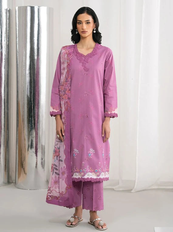 NYSA by Seran Cambric Embroidered Unstitched Collection 2026 (SIELLE D-08)
