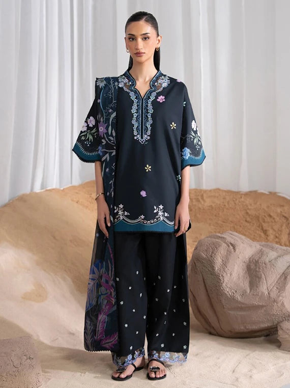 NYSA by Seran Cambric Embroidered Unstitched Collection 2026 (ZIELLE D-06)