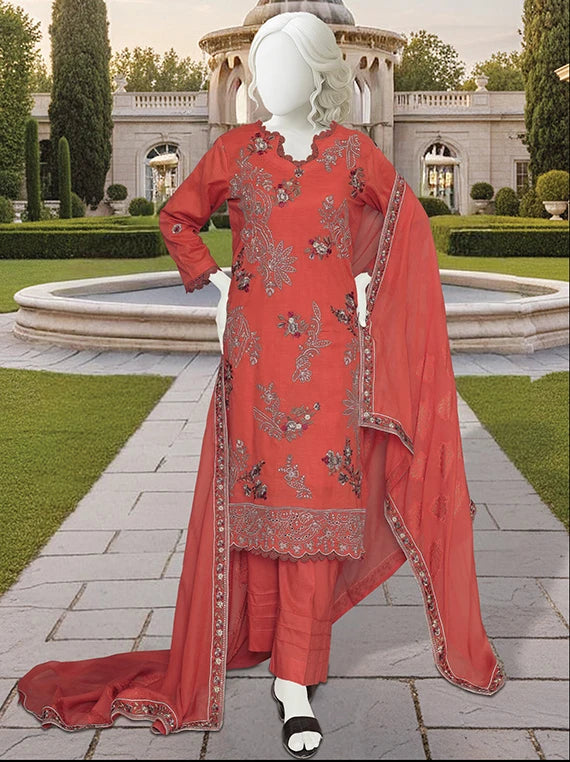 Naey Rang Embroidered Lawn Collection By ABC 2026 Vol-26DB40 (D-03)