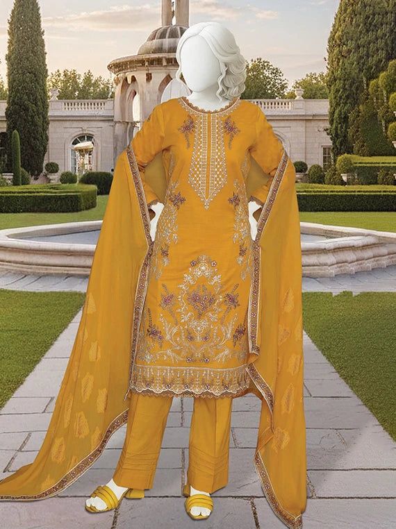 Naey Rang Embroidered Lawn Collection By ABC 2026 Vol-26DB40 (D-07)