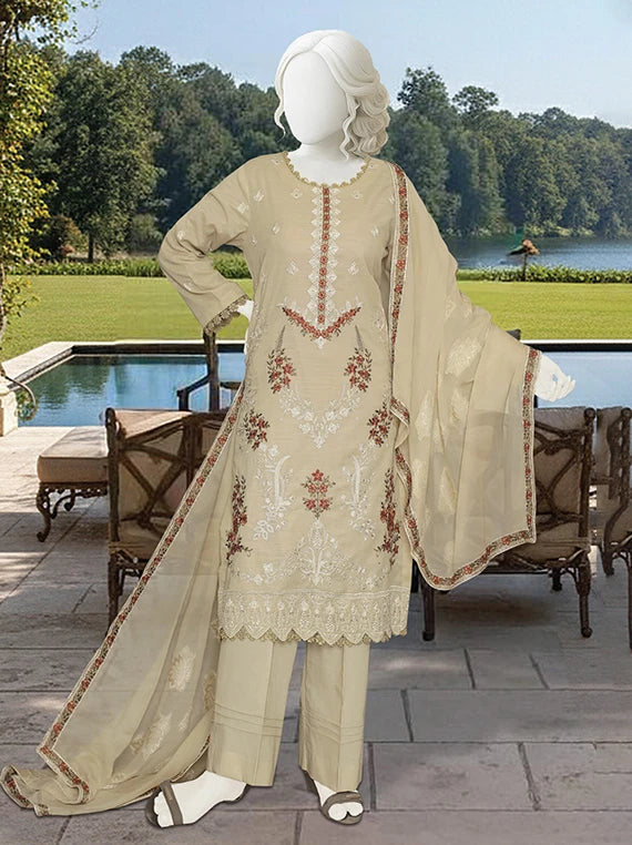 Naey Rang Embroidered Lawn Collection By ABC 2026 Vol-26DB40 (D-08)