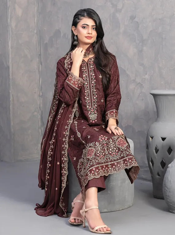 Nafyssah EMB Viscose Jacquard Collection 2025 By Tawakkal Fabrics (D-4563)