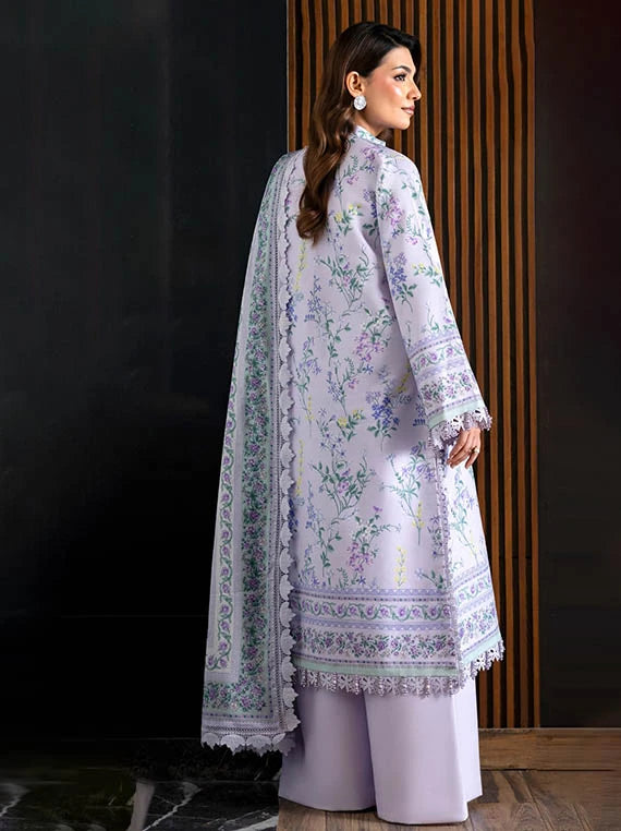 Naqsh Midnight Meadow Printed Summer Lawn Collection 2026 (Lavender-00259)