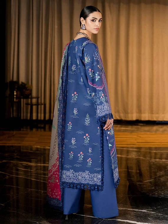 Naqsh Midnight Meadow Printed Summer Lawn Collection 2026 (Periwinkle-00262)