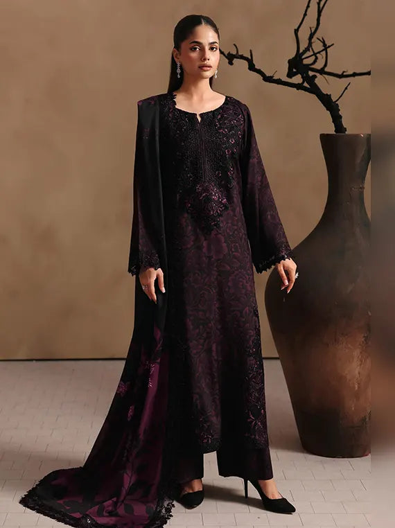 Naqsh by Ramsha Unstitched Embroidered Rawsilk Collection'26 V-02 (RS-202)