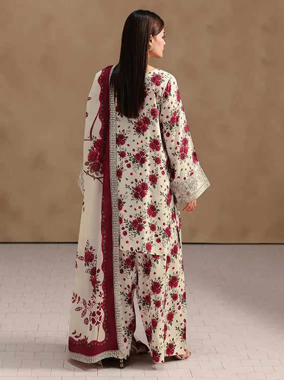 Naqsh by Ramsha Unstitched Embroidered Rawsilk Collection'26 V-02 (RS-203)