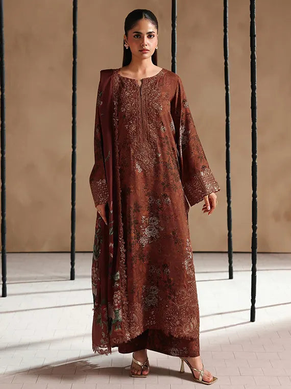Naqsh by Ramsha Unstitched Embroidered Rawsilk Collection'26 V-02 (RS-206)