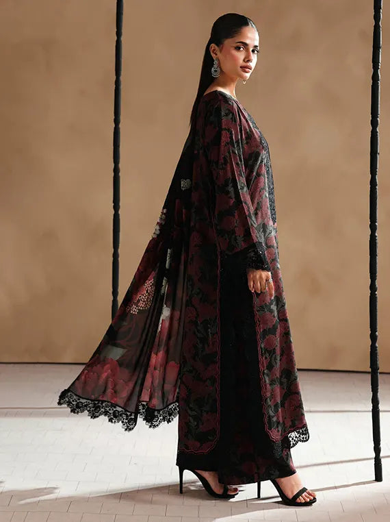Naqsh by Ramsha Unstitched Embroidered Rawsilk Collection'26 V-02 (RS-208)