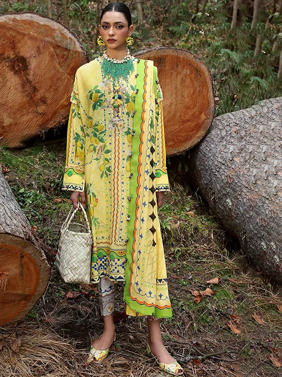 Neelum Luxury Lawn Collection 2025 by Zaha (ZL25-04A)