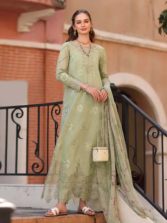 Noor Eid Luxe Prints Khaas Lawn Collection 2026 by Saadia Asad (D2-A Opal Mint)