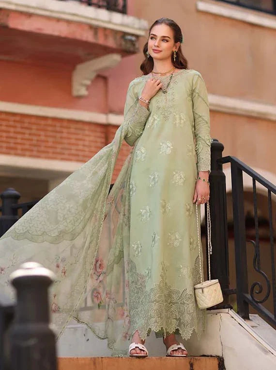 Noor Eid Luxe Prints Khaas Lawn Collection 2026 by Saadia Asad (D2-A Opal Mint)