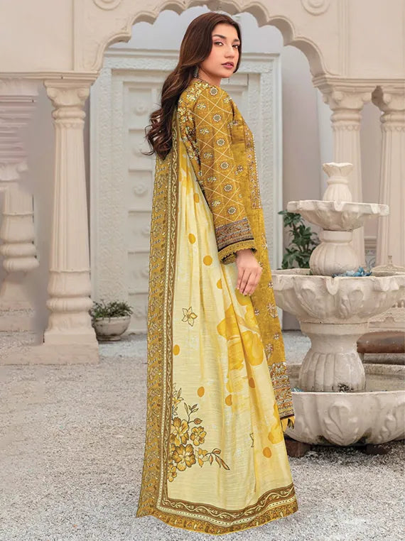 Noor E Niswan Embroidered Dhanak Collection 2025 Vol-908 (D-01)