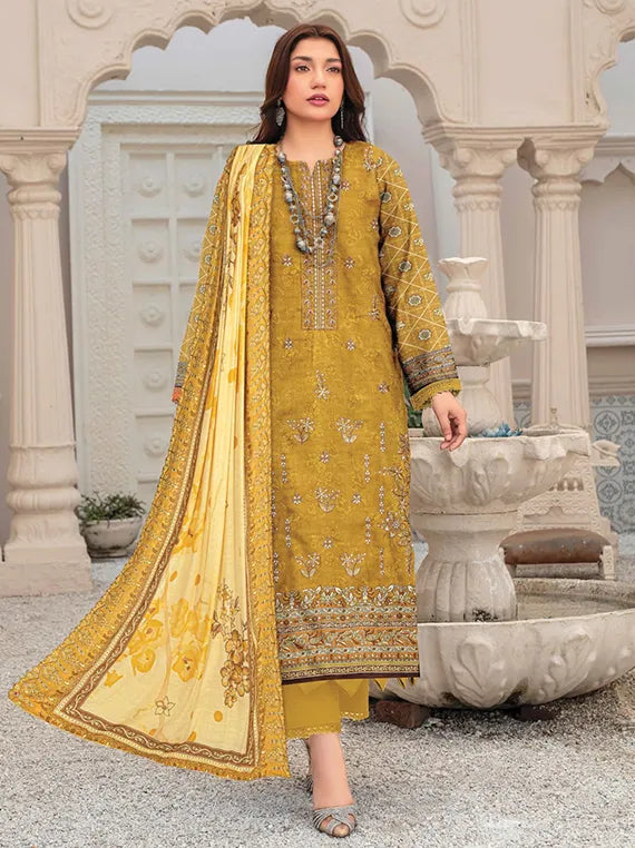 Noor E Niswan Embroidered Dhanak Collection 2025 Vol-908 (D-01)