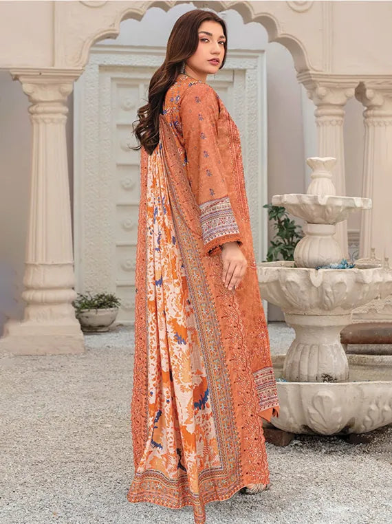Noor E Niswan Embroidered Dhanak Collection 2025 Vol-908 (D-02)
