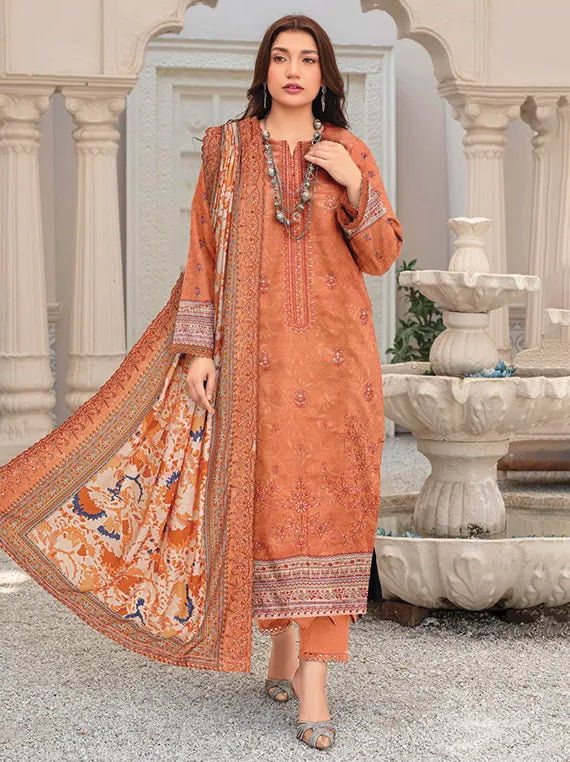Noor E Niswan Embroidered Dhanak Collection 2025 Vol-908 (D-02)