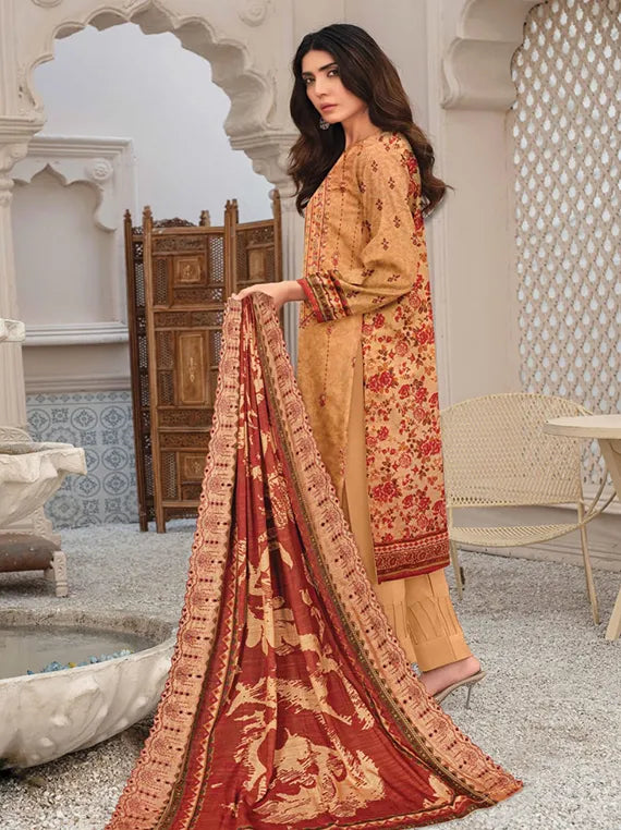 Noor E Niswan Embroidered Dhanak Collection 2025 Vol-908 (D-05)