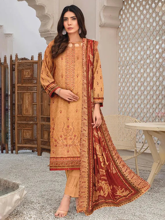 Noor E Niswan Embroidered Dhanak Collection 2025 Vol-908 (D-05)