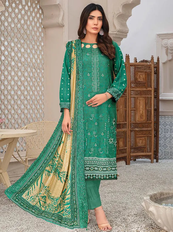 Noor E Niswan Embroidered Dhanak Collection 2025 Vol-908 (D-09)
