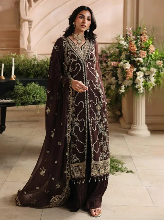 Noore by Altan Luxury Embellished Chiffon Unstitched Collection'26 (D-01)