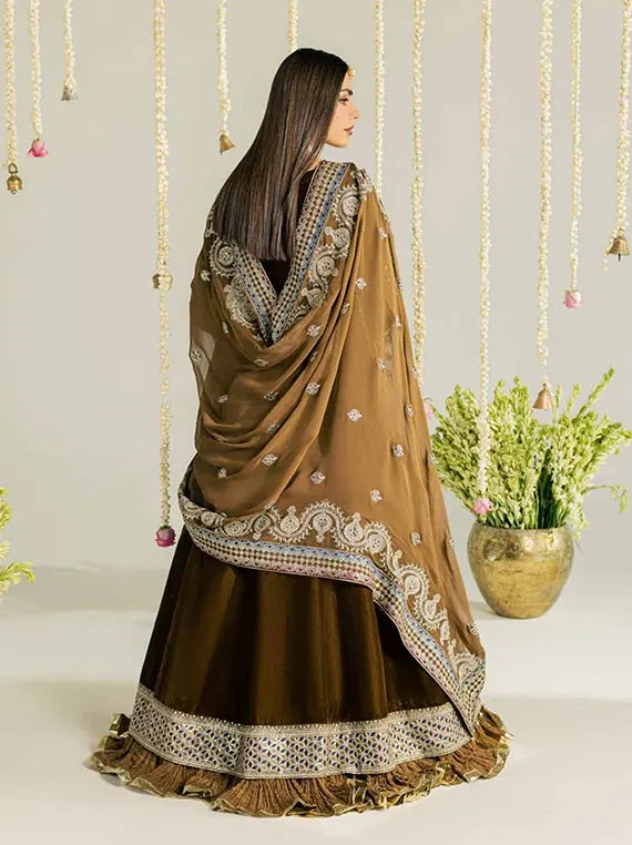 Nureh MAYA Velvet Embroidered Unstitched Collection'26 (NW-133)