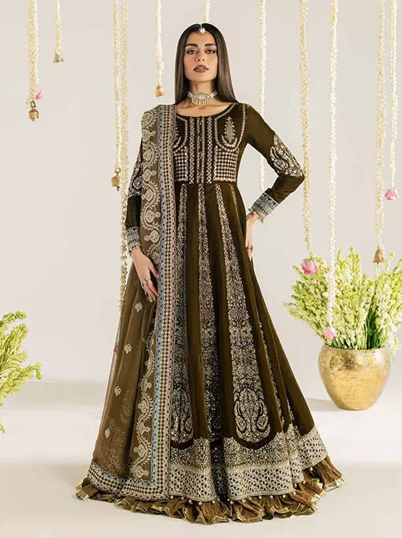 Nureh MAYA Velvet Embroidered Unstitched Collection'26 (NW-133)