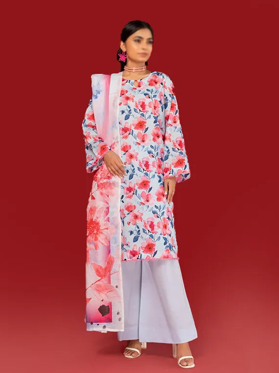 Nureh by Fantak Printed Slub Lawn Collection 2025 Vol-12