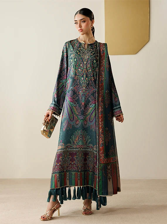 Orlina by Jazmin Printed Raw Silk Unstitched Collection'26 (OR26-D07)