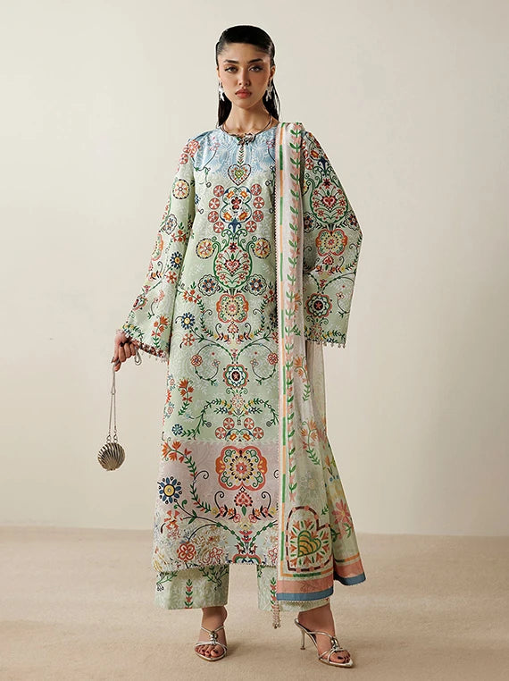 Orlina by Jazmin Printed Raw Silk Unstitched Collection'26 (OR26-D10)