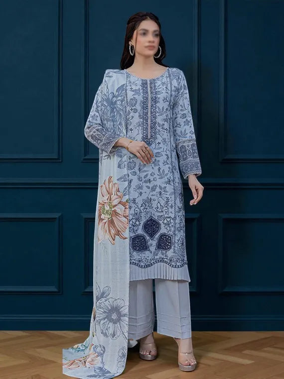 PETALS by Fantak Embroidered Karandi Collection 2025 (D-08)