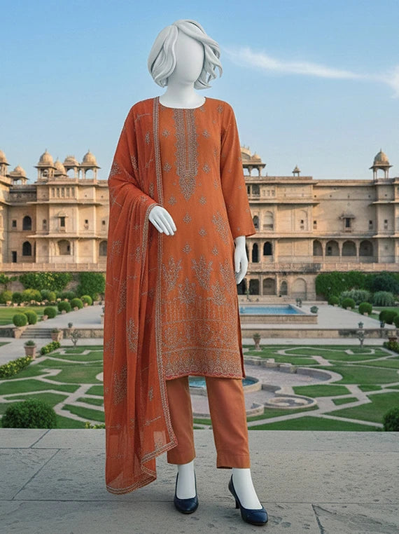 POSHAK by ABC Embroidered Lawn Collection 2026 (D-05)