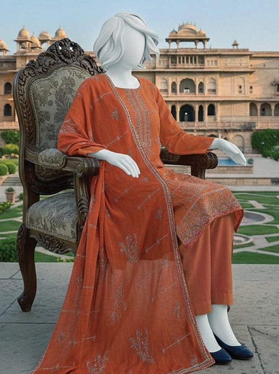 POSHAK by ABC Embroidered Lawn Collection 2026 (D-05)