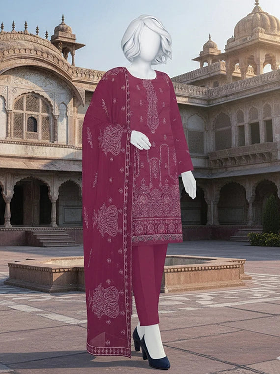 POSHAK by ABC Embroidered Lawn Collection 2026 (D-06)