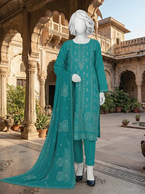 POSHAK by ABC Embroidered Lawn Collection 2026 (D-07)