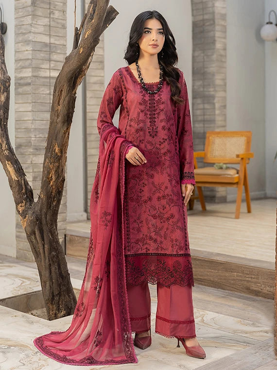 Pankh Premium by Smile Embroidered Lawn Collection 2026 (D-01)