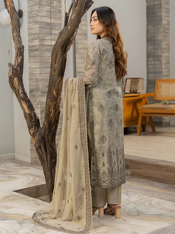 Pankh Premium by Smile Embroidered Lawn Collection 2026 (D-02)