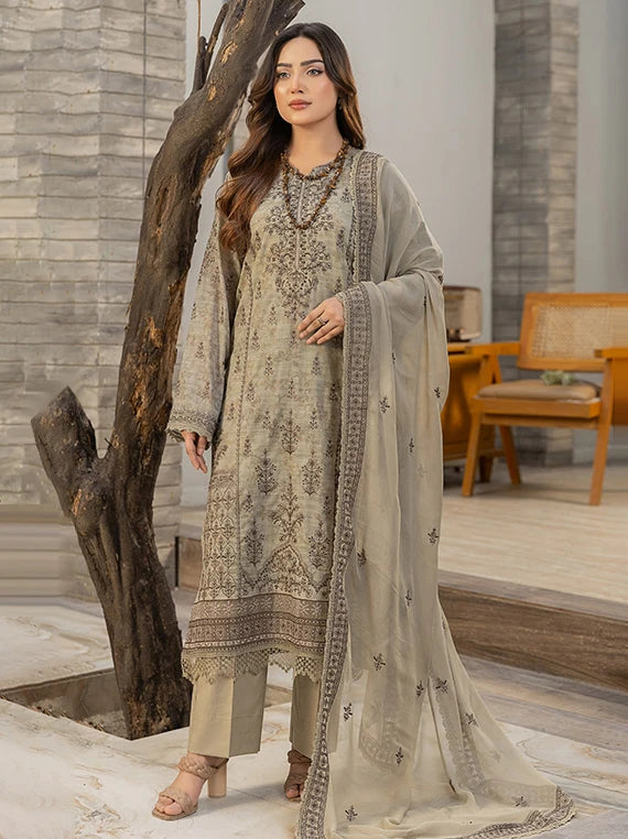 Pankh Premium by Smile Embroidered Lawn Collection 2026 (D-02)