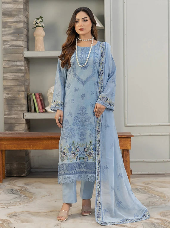 Pankh Premium by Smile Embroidered Lawn Collection 2026 (D-04)