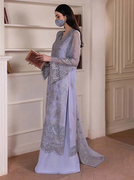 Parisa Safeera by Flossie Luxury Chiffon Unstitched Collection'26 (PA-06)