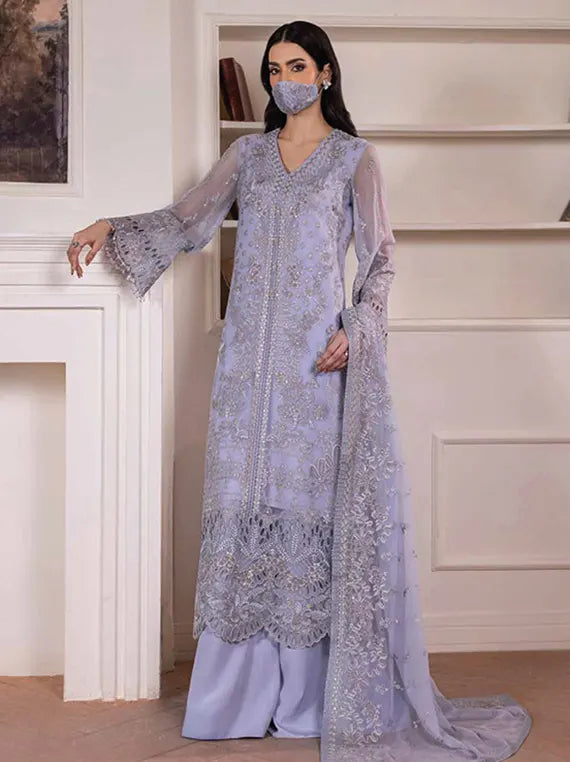 Parisa Safeera by Flossie Luxury Chiffon Unstitched Collection'26 (PA-06)