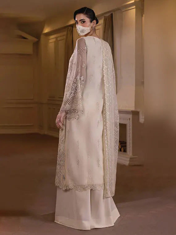 Parisa Safeera by Flossie Luxury Chiffon Unstitched Collection'26 (PA-07)