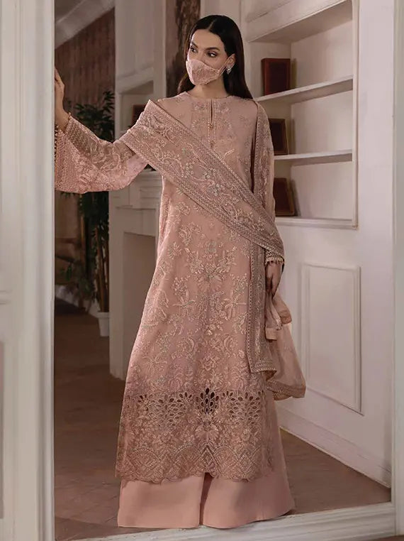 Parisa Safeera by Flossie Luxury Chiffon Unstitched Collection'26 (PA-08)