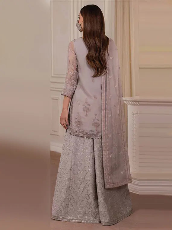 Parisa Safeera by Flossie Luxury Chiffon Unstitched Collection'26 (PA-10)