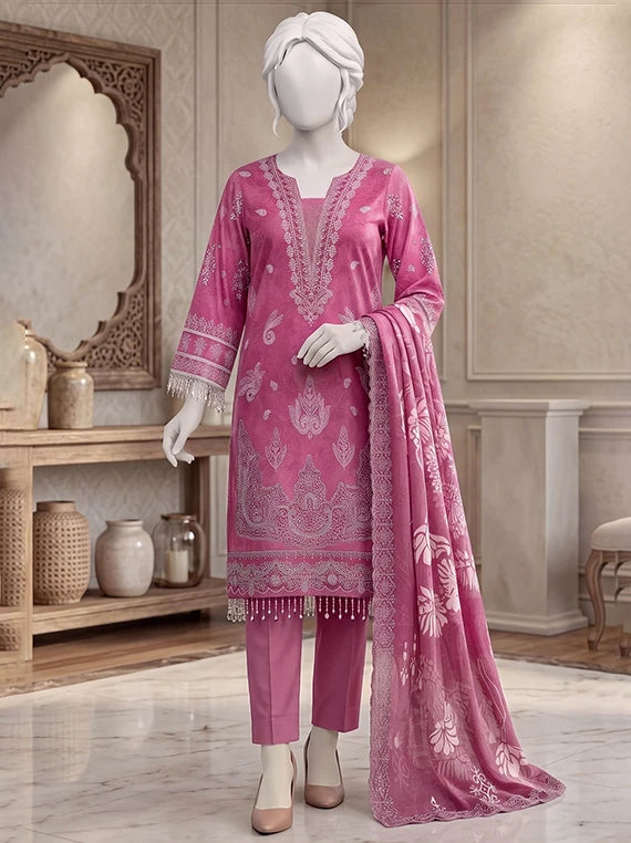 Pasand by ABC Winter Embroidered Unstitched Collection'26 (D-03)