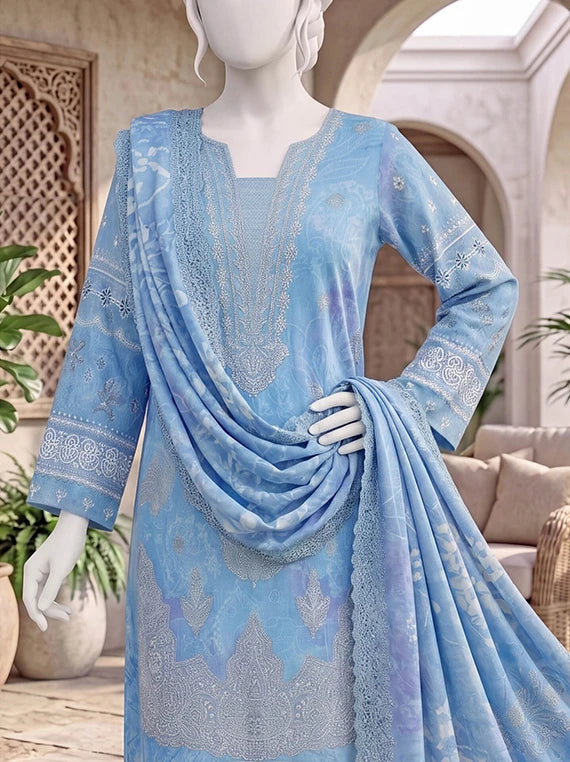 Pasand by ABC Winter Embroidered Unstitched Collection'26 (D-07)