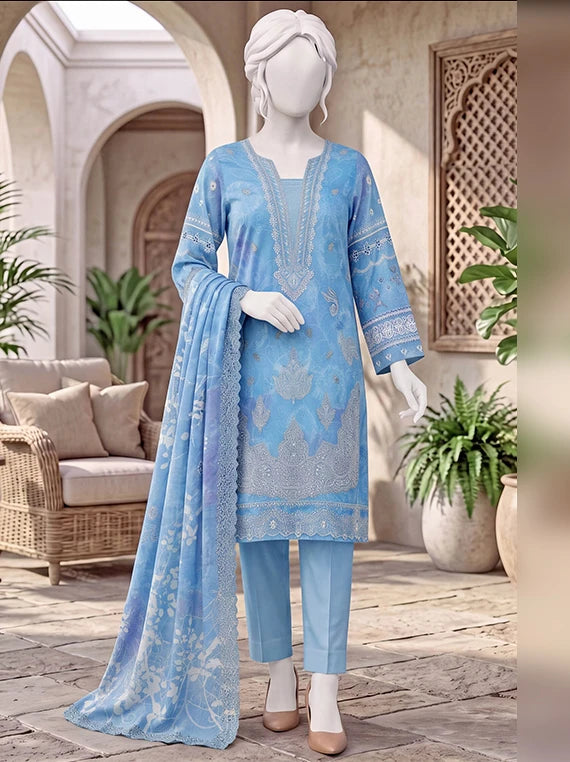 Pasand by ABC Winter Embroidered Unstitched Collection'26 (D-07)