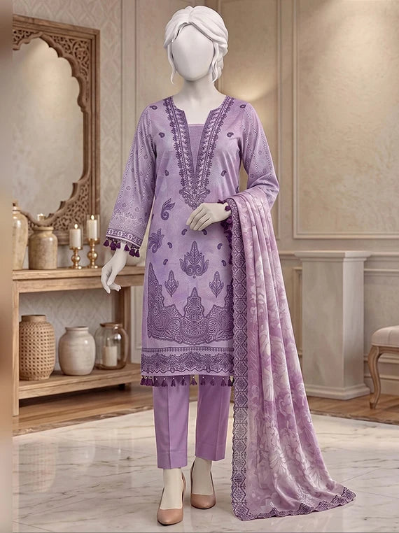 Pasand by ABC Winter Embroidered Unstitched Collection'26 (D-09)