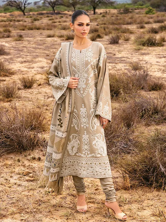 Pat Jhaar by Gul Ahmed Embroidered Pashmina Collection 2025 (AP-52003)